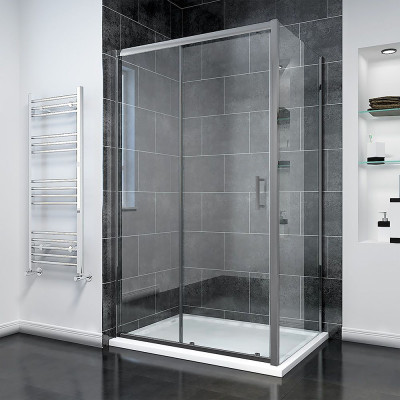 Душевой угол Veconi Rovigo RV-055GM, 1500х900х1950, оружейная сталь, прозрачное стекло