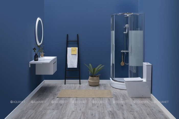 Душевой уголок Aquanet Practic AE10-Q-90x90U-CP 900x900, прозрачное, матовое стекло