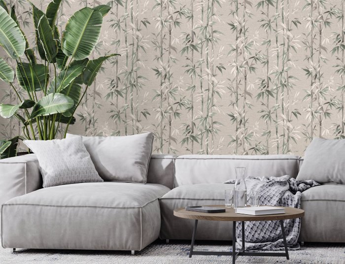 Обои 8735-13 (6) винил. горячего тиснения на флиз. основе 1,06*10,05  Bamboo WallSecret Basic