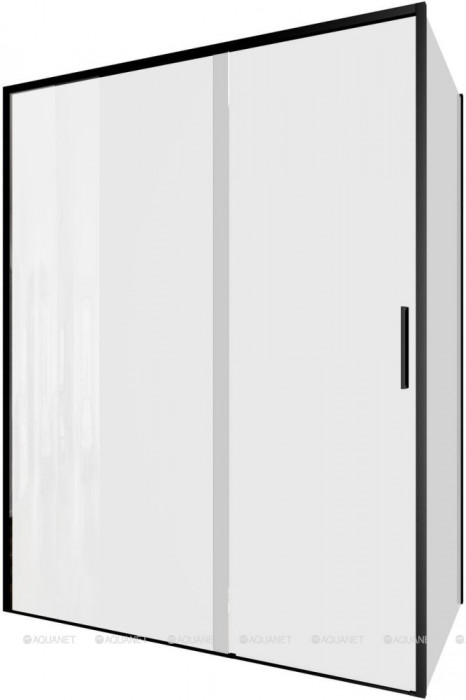 Душевой уголок Aquanet Pleasure Evo 150x100 AE65-150x100-BT профиль черный, прозрачное стекло
