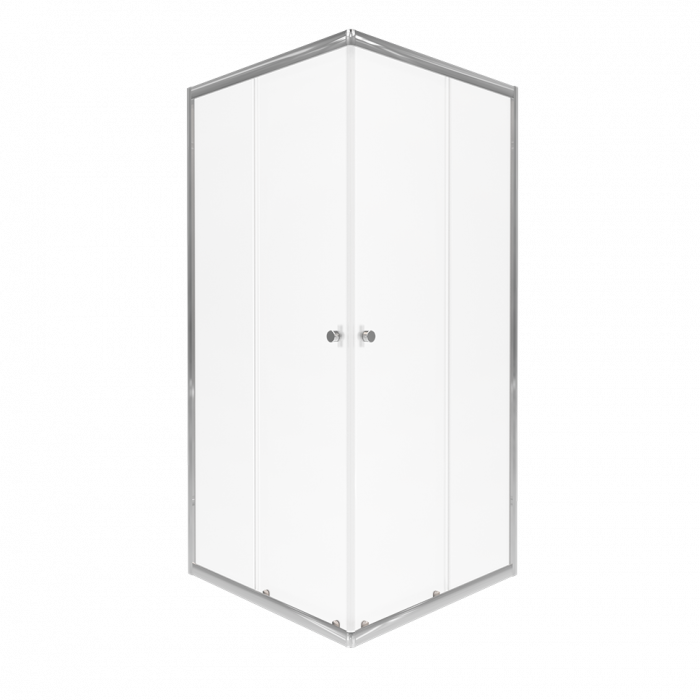 Душевой уголок Triton Вента-Хром-Вельвет 80×80 см (передние стёкла)
