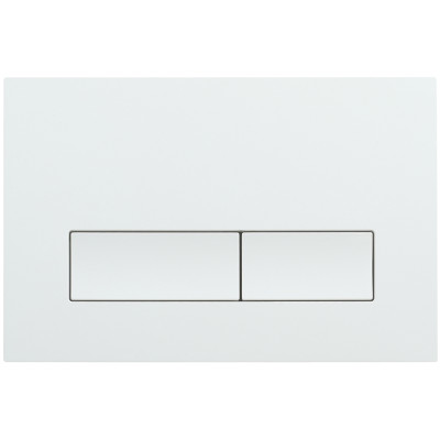 Кнопка смыва Veconi FLUSH V1, FLV1-W, 240х162х9, пластик, белый глянец