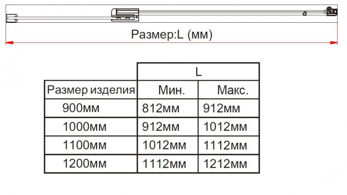 Душевая дверь Экстра (Extra) VDP-1E9010CLGM, 900/1000, вороненая сталь, стекло прозрачное