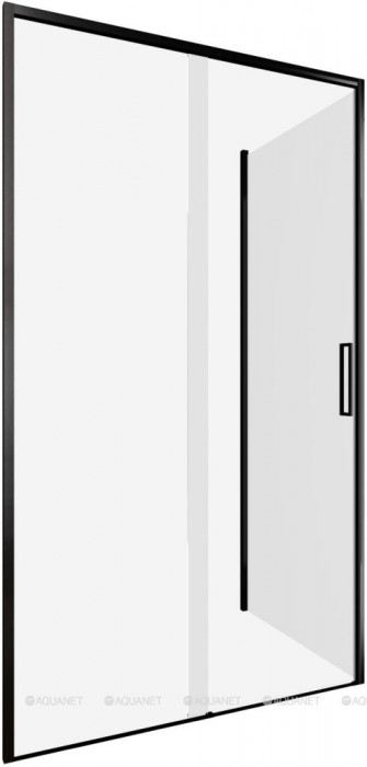 Душевой уголок Aquanet Pleasure Evo 110x80 AE65-110x80-BT профиль черный, прозрачное стекло