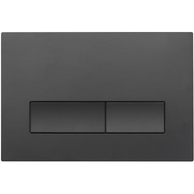 Кнопка смыва Veconi FLUSH V1, FLV1-B, 240х162х9, пластик, черный матовый