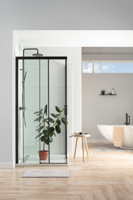 Душевой уголок Aquanet Pleasure AE60-S-100x100U-BT 100x100, прозрачное стекло