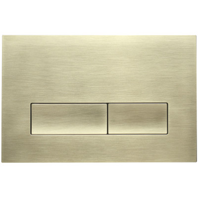 Кнопка смыва Veconi FLUSH V1, FLV1-G, 240х162х9, пластик, золото брашинг