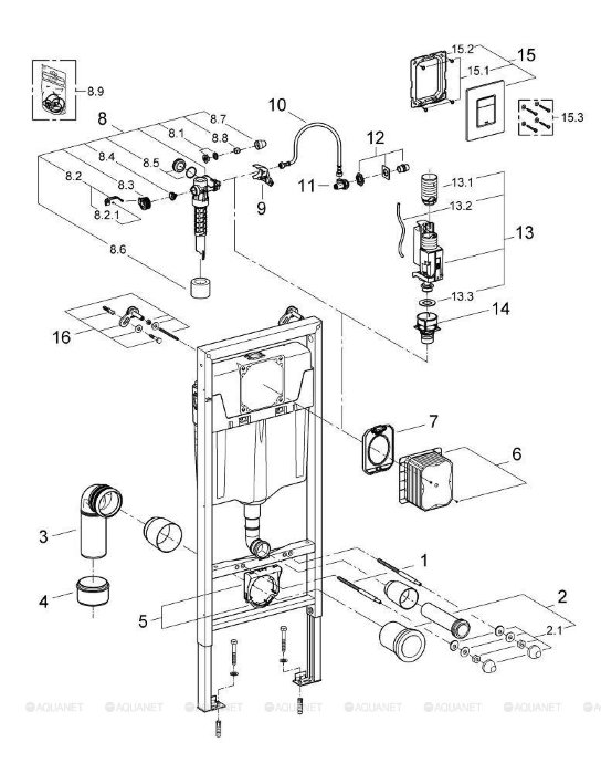 Инсталляция для унитаза Grohe Rapid SL 38772001