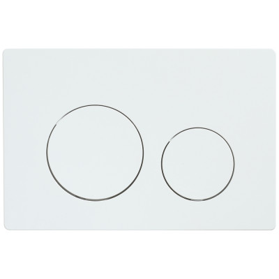 Кнопка смыва Veconi FLUSH V2, FLV2-W, 240х162х10, пластик, белый глянец