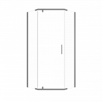 Душевой уголок Triton Дека-Графит 90×90 см (передние стёкла)