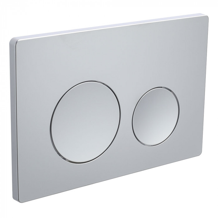 Кнопка смыва Veconi FLUSH V2, FLV2-CM, 240х162х10, пластик, хром матовый