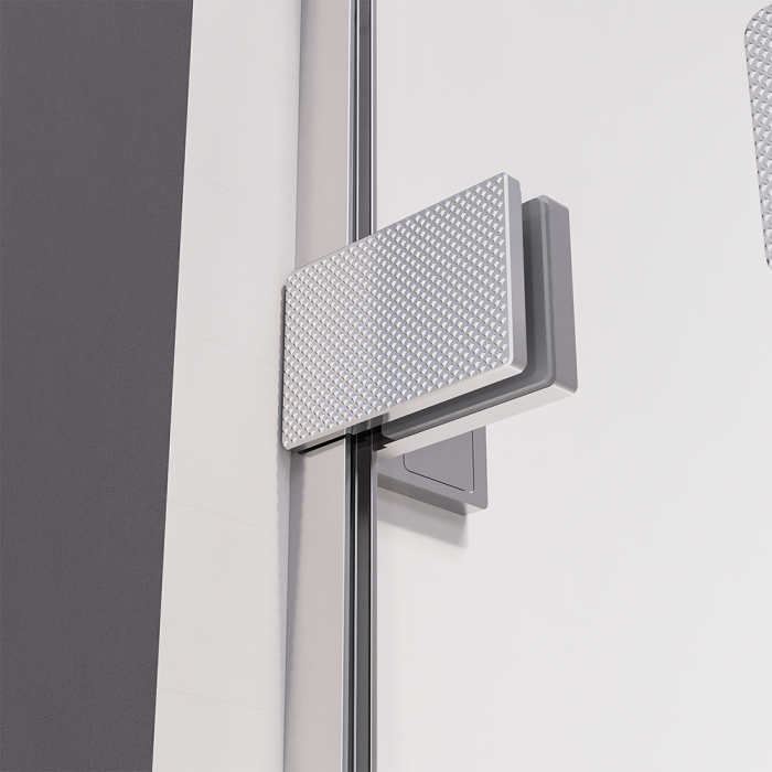 Душевой угол распашной Veconi Premium Alassio SP CH, 1300х1000x2000, хром, стекло прозрачное осветленное