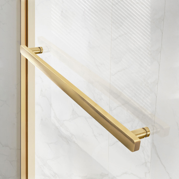 Душевой уголок Слим Софт (Slim Soft) VSR-1SS8013CLG, 1300*800, брашированное золото, стекло прозрачное
