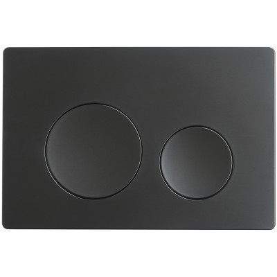 Кнопка смыва Veconi FLUSH V2, FLV2-B, 240х162х10, пластик, черный матовый
