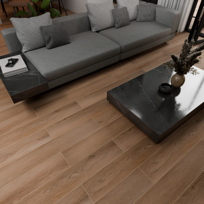 Плитка ПВХ Texfloor МАДЕЙРА 4V 251 Дуб Ривань 1200*182*5/33 (1,744м2/8шт) (1,744)