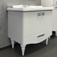 Тумба-умывальник Comforty Монако-80-1 белый глянец с раковиной Comforty 3380