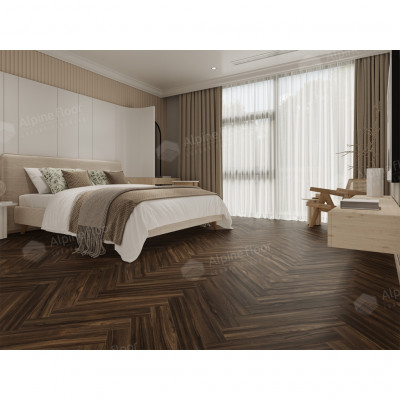 Ламинат Alpine Floor Herringbone 12 Орех Сицилия (LF105-13) 12мм 34класс. 1.32м2. 22шт (А+В)