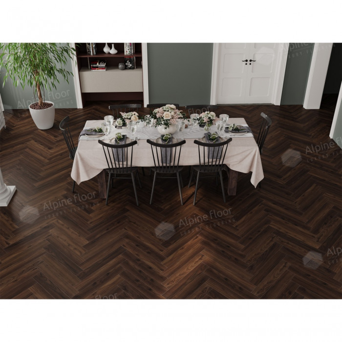 Ламинат Alpine Floor Herringbone 12 Дуб Абруццо (LF105-14) 12мм 34класс. 1.32м2. 22шт (А+В)