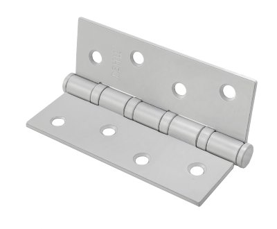 Петля стальная RENZ 100*75*2,5, 4 подшипникка, б/колп., серый (RAL 7047)
