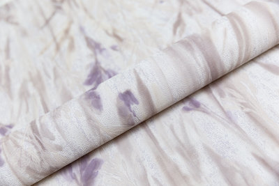 Обои виниловые на флизелиновой основе Отражение мотив, серый сиреневый, KERAMA MARAZZI
