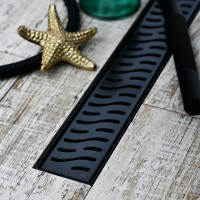 Душевой лоток Veconi Harmony Black 650