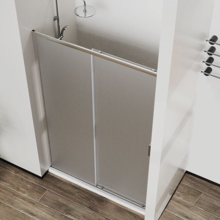 Душевая дверь Сити (City) VDS-5CT130MT, 1300, хром, стекло текстурное