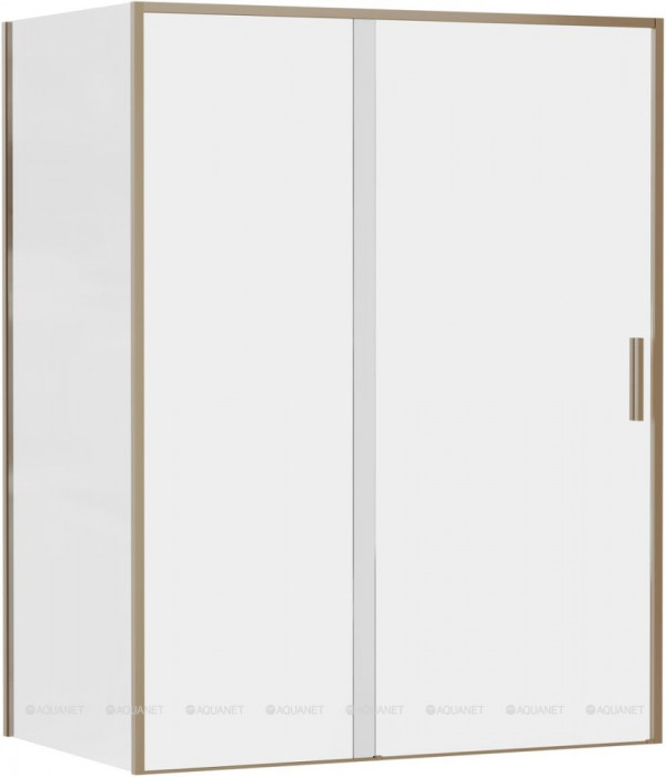 Душевой уголок Aquanet Pleasure Evo 150x90 AE65-150x90-GBT профиль золото-никель браш, прозрачное стекло