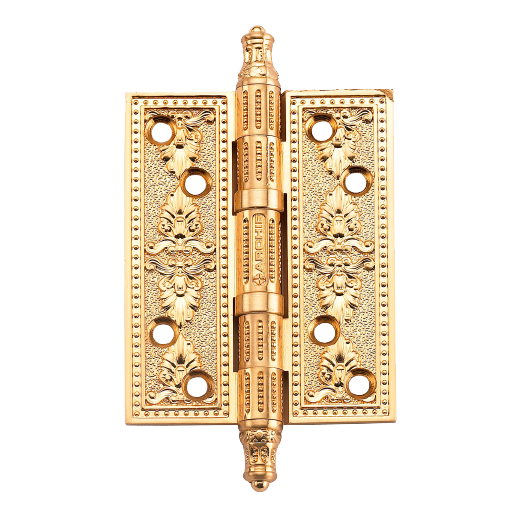 Петля дверная врезная A030-G 4272 S.GOLD, XL 127 х 89, до 50 кг, матовое золото на 2 петли
