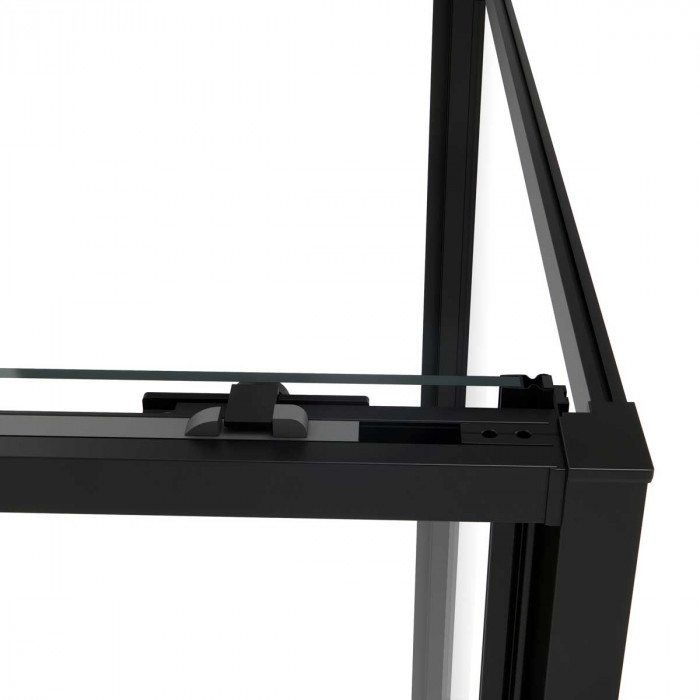 Душевой уголок Слим Софт (Slim Soft) VSR-1SS9013CLB, 1300*900, черный, стекло прозрачное