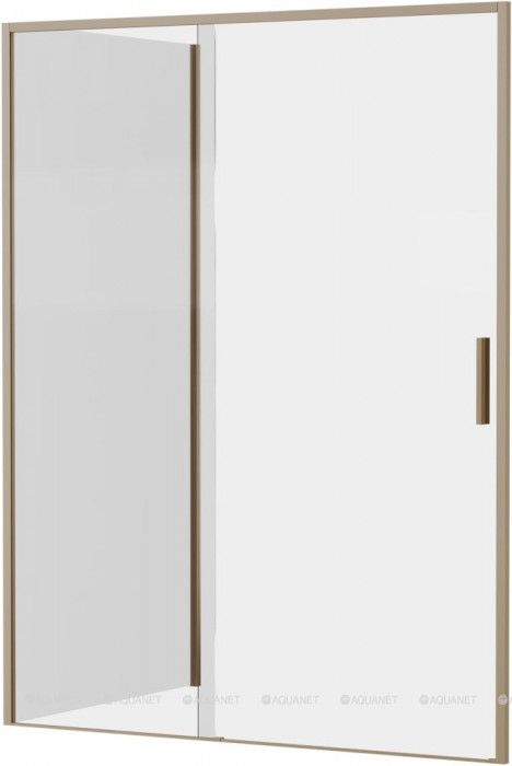 Душевой уголок Aquanet Pleasure Evo 150x100 AE65-150x100-GBT профиль золото-никель браш, прозрачное стекло