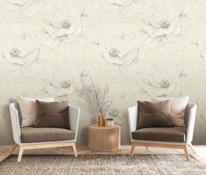 Обои 9326-01 (6) винил. горячего тиснения на флиз. основе 1,06*10,05 Офелия Euro Decor