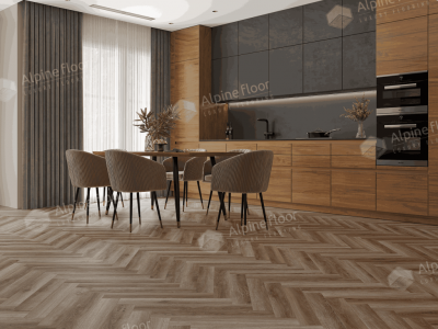 Ламинат Alpine Floor Herringbone Pro 8  Дуб Пикардия (LF102-14) 8мм 33класс. 1.3465м2. 22шт (А+В)
