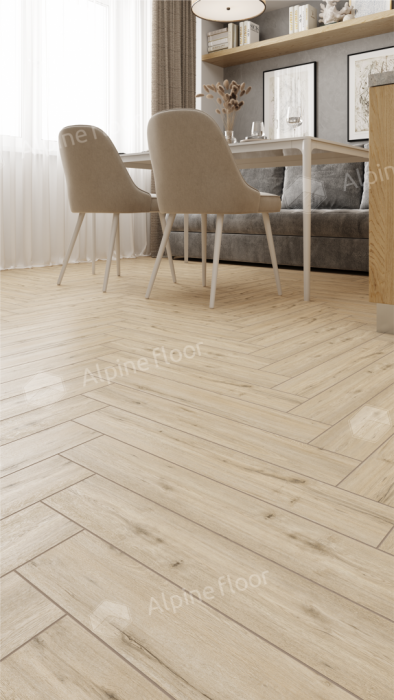 Ламинат Alpine Floor Herringbone Pro 12 Дуб Лион (LF106-01) 12мм 34класс. 1.1017м2. 18шт (А+В)
