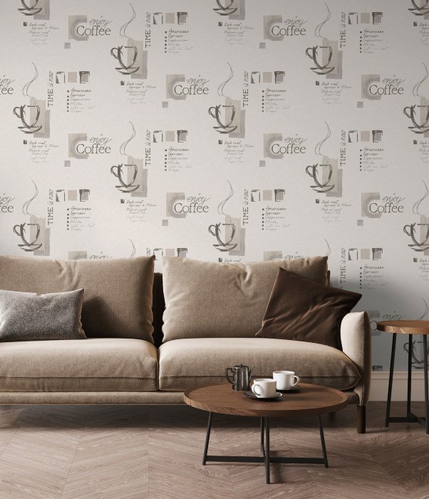 Обои 8808-13 (6) винил. горячего тиснения на флиз. основе 1,06*10,05 Espresso WallSecret Basic