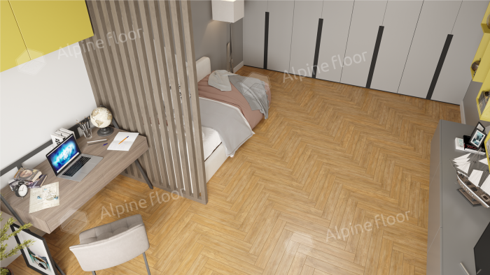 Ламинат Alpine Floor Herringbone Pro 12 Дуб Тулуза (LF106-04) 12мм 34класс. 1.1017м2. 18шт (А+В)