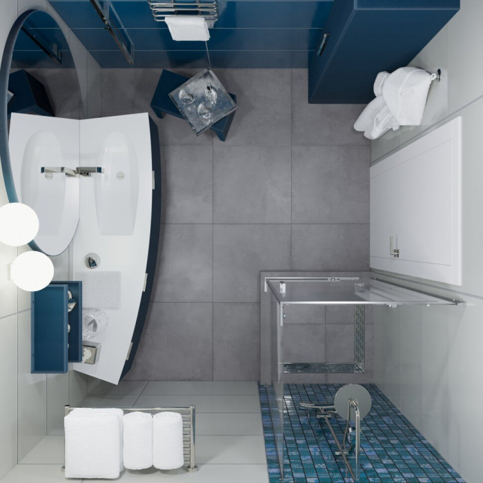 Душевой уголок Triton Терра-Хром 90×90 см (передние стёкла)