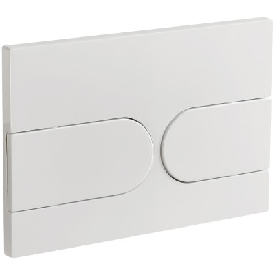 Кнопка смыва Veconi FLUSH V6, FLV6-W, 240х162х10, пластик, белый глянец