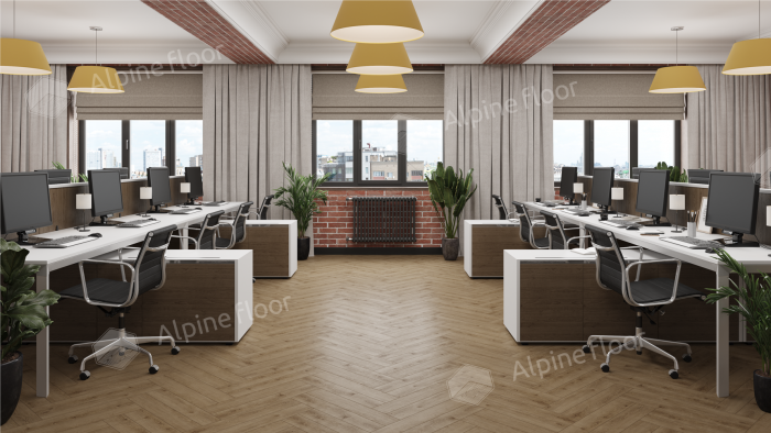 Ламинат Alpine Floor Herringbone Pro 12 Дуб Прованс (LF106-07) 12мм 34класс. 1.1017м2. 18шт (А+В)