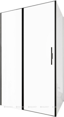 Душевой уголок Allen Brau Priority 120x80 3.31009.BBA + 3.31015.BBA черный браш