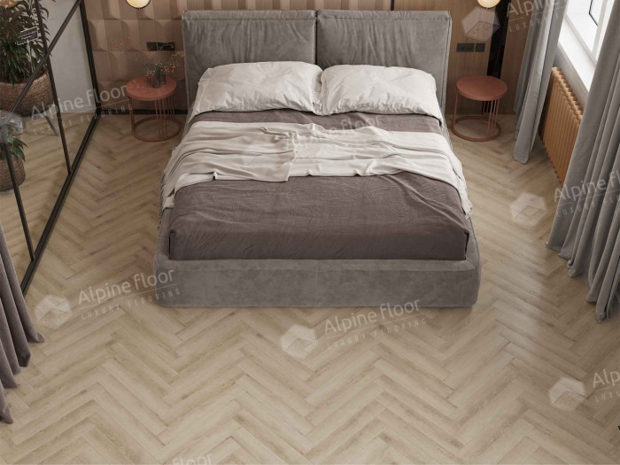 Ламинат Alpine Floor Herringbone Pro 12 Дуб Орлеан (LF106-08) 12мм 34класс. 1.1017м2. 18шт (А+В)