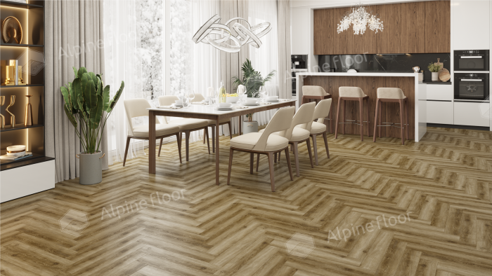 Ламинат Alpine Floor Herringbone Pro 12 Дуб Марсель (LF106-09) 12мм 34класс. 1.1017м2. 18шт (А+В)