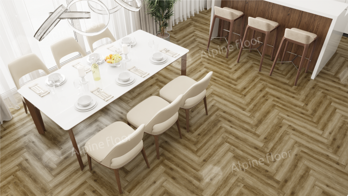 Ламинат Alpine Floor Herringbone Pro 12 Дуб Марсель (LF106-09) 12мм 34класс. 1.1017м2. 18шт (А+В)