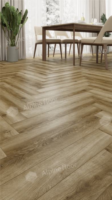 Ламинат Alpine Floor Herringbone Pro 12 Дуб Марсель (LF106-09) 12мм 34класс. 1.1017м2. 18шт (А+В)
