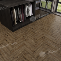 Ламинат Alpine Floor Herringbone Pro 12 Дуб Бордо (LF106-10) 12мм 34класс. 1.1017м2. 18шт (А+В)