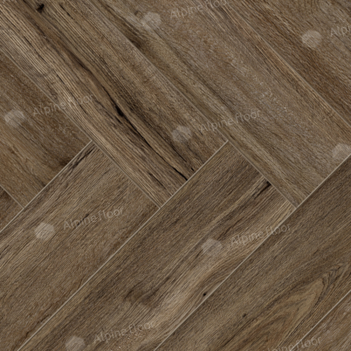 Ламинат Alpine Floor Herringbone Pro 12 Дуб Бордо (LF106-10) 12мм 34класс. 1.1017м2. 18шт (А+В)