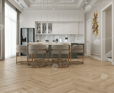 Ламинат Alpine Floor Herringbone Pro 12 Дуб Артуа (LF106-12) 12мм 34класс. 1.1017м2. 18шт (А+В)