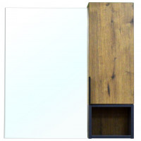 Зеркало-шкаф Azario Gris 90 880х160х800 цвет Дуб Веллингтон (CS00080416) ВЫСТАВОЧНЫЙ ОБРАЗЕЦ