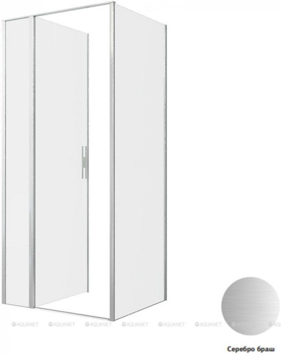 Душевой уголок Allen Brau Priority 90x80 3.31026.BA + 3.31041.BA серебро браш