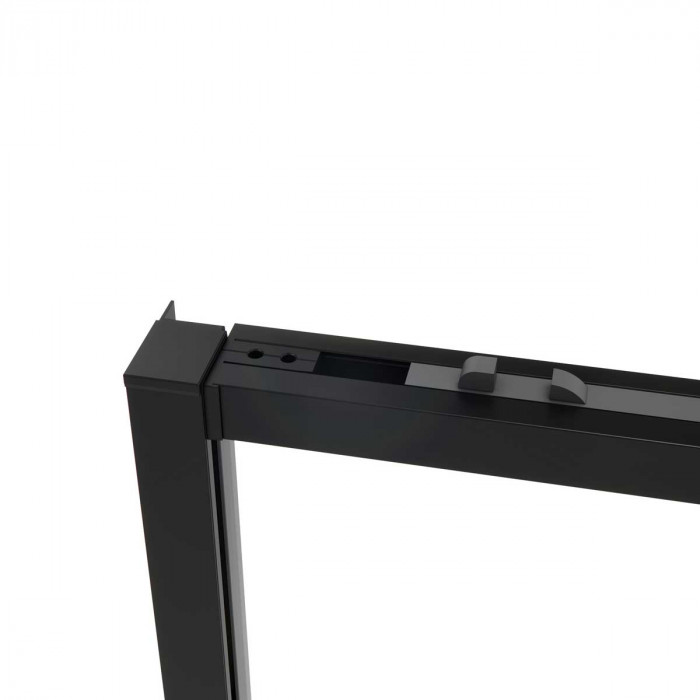 Душевой уголок Слим Софт (Slim Soft) VSR-1SS1012CLB, 1200*1000, черный, стекло прозрачное