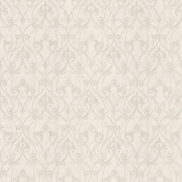 Обои виниловые на флизелиновой основе Дамаск мотив, бежевый, KERAMA MARAZZI